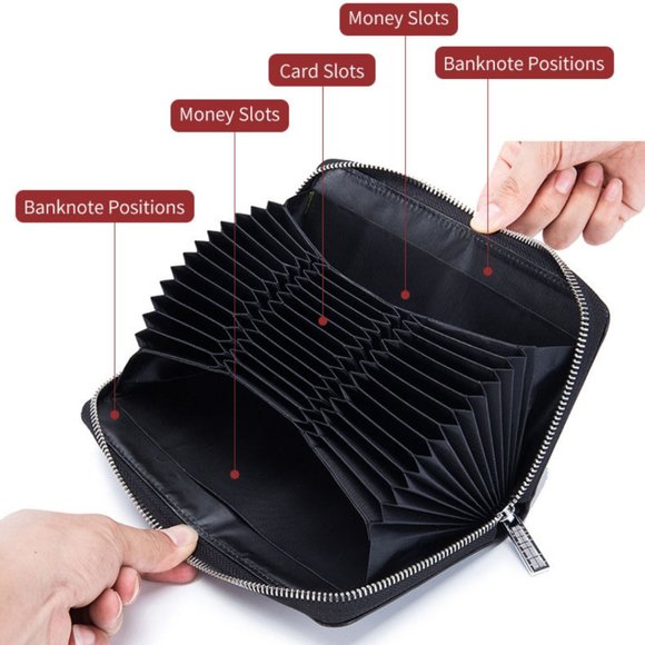 SPRING SPECIAL*** / Wallet / Split leather / PINK-XIANGYU / RFID protection - Picture 6 of 11